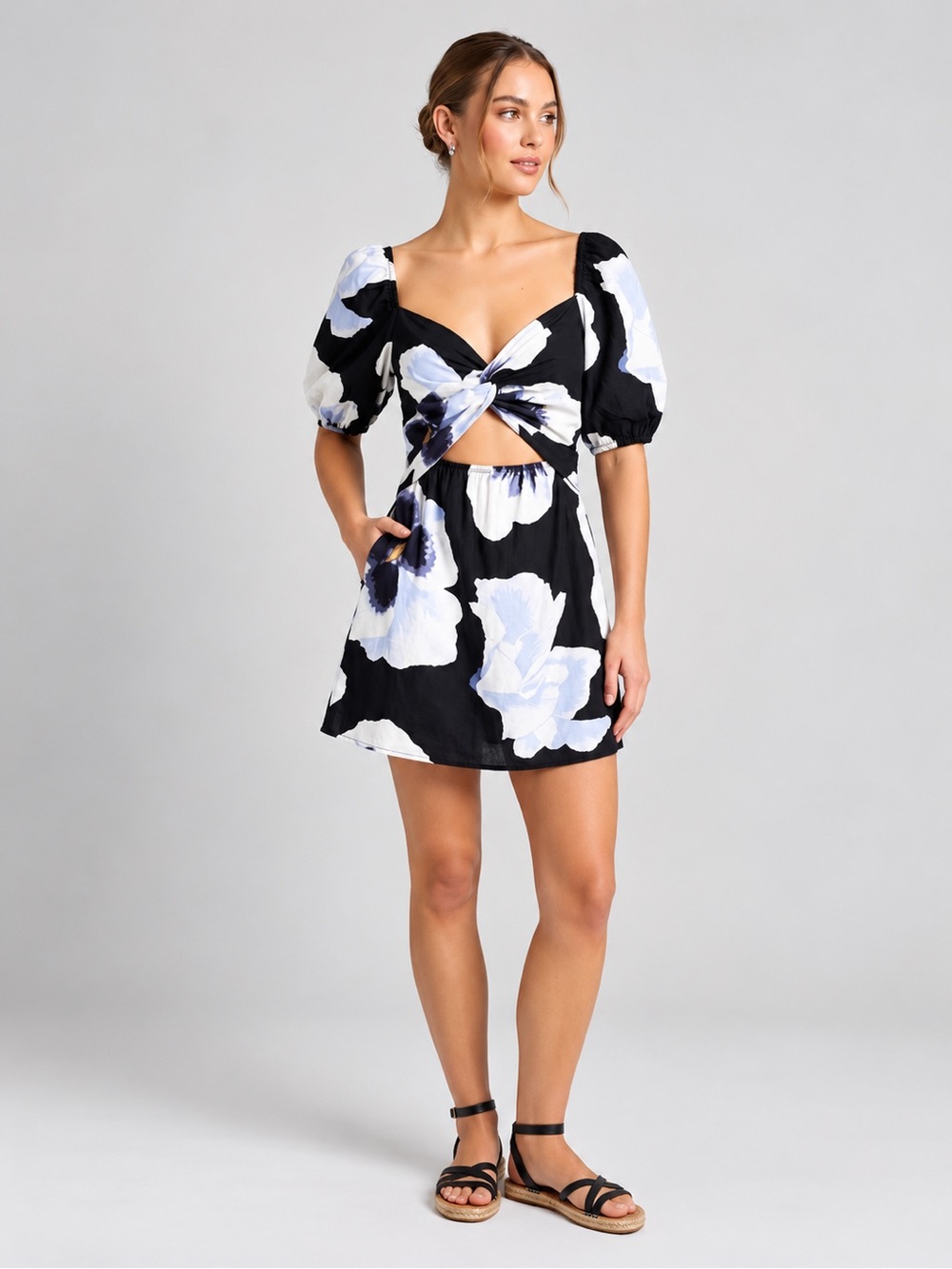 🎉5 for $45🎉 H&M dress linen blend size M